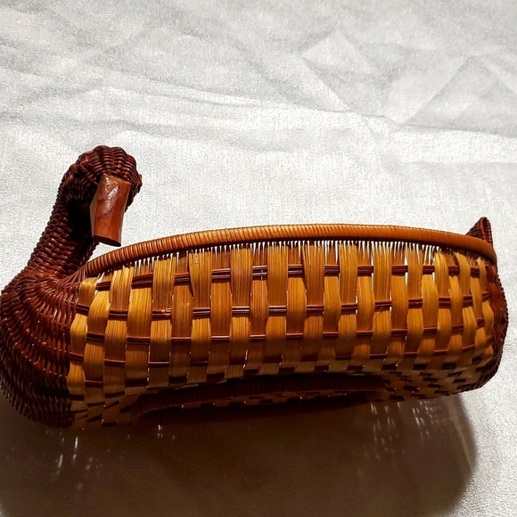 Other - Vintage Extra Large Wicker Duck Basket, Vintage Wicker Basket, Vintage Duck